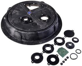 Jackel Original Radon Sump Dome installation steps demonstrate easy retrofit and universal fit.