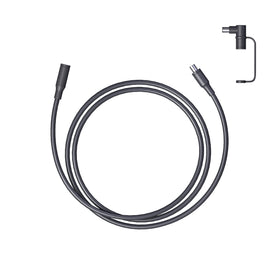 Jackery DC extension cable 16.4 ft black side view for flexible solar setup