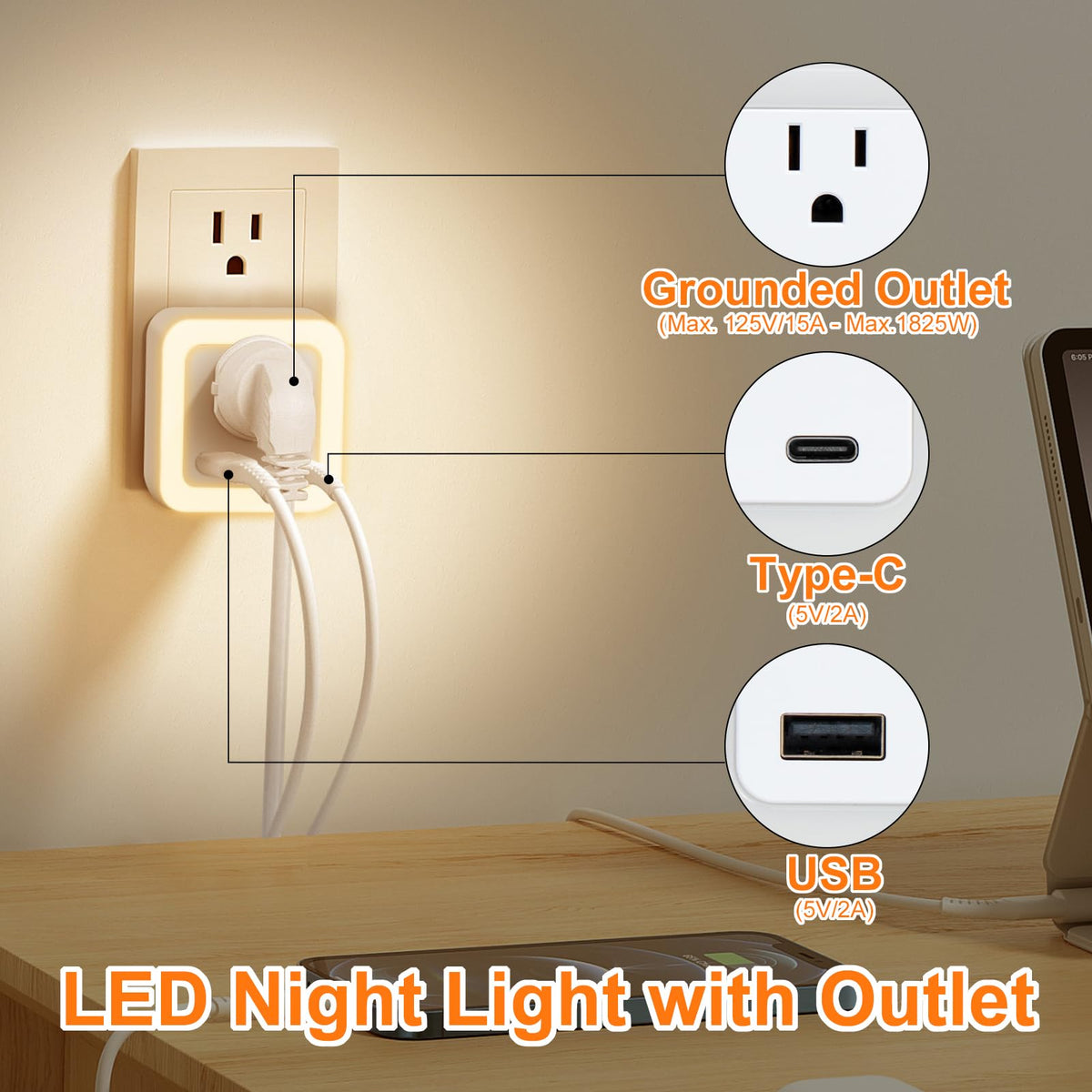 JackonLux dusk-to-dawn sensor activates automatically at dusk for safe entryways.