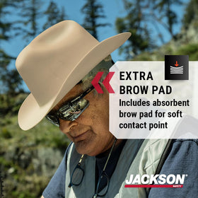 Jackson Safety cowboy hard hat made in USA, durable HDPE