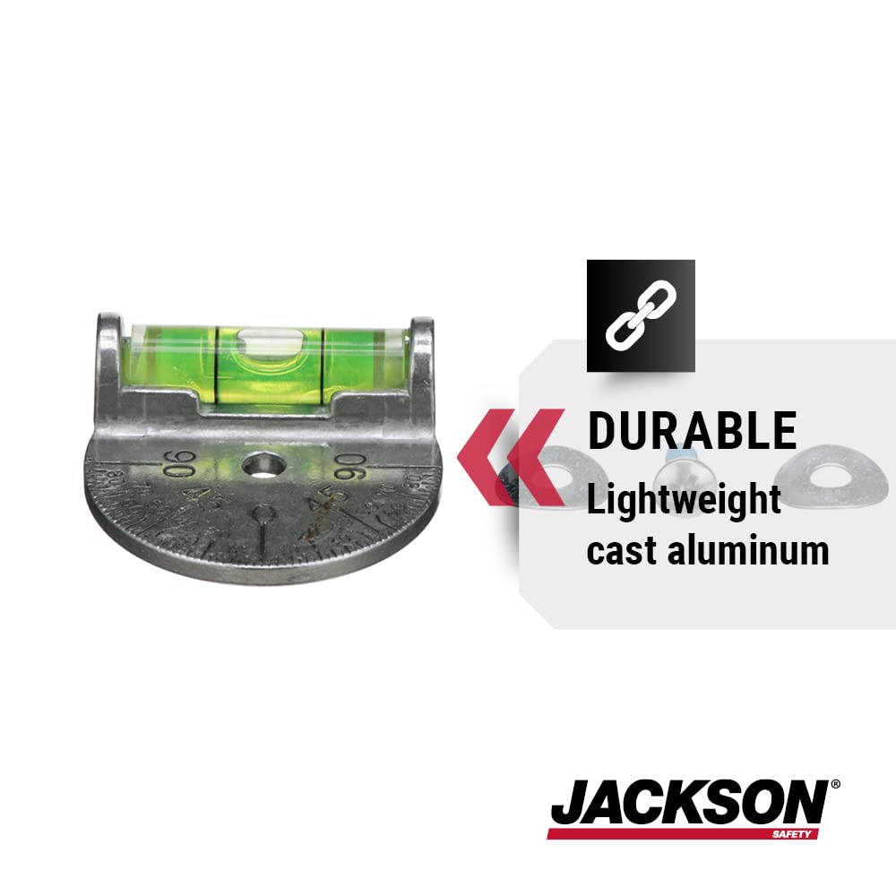 Jackson Safety DSL 180-degree dial for full-range angle measurement.