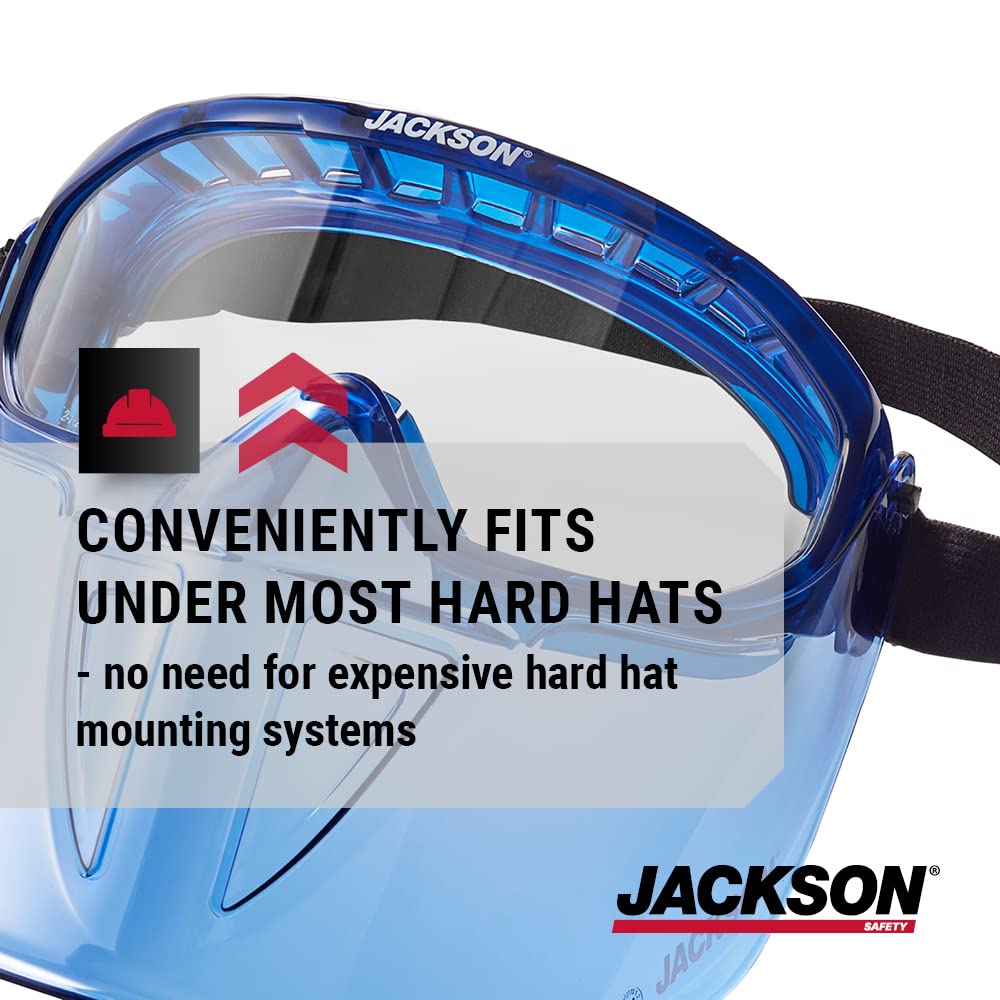 Jackson Safety GPL500 offers a panoramic clear view for wide visibility