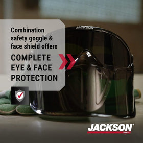 GPL550 anti-fog coating keeps clear vision during dusty industrial tasks.
