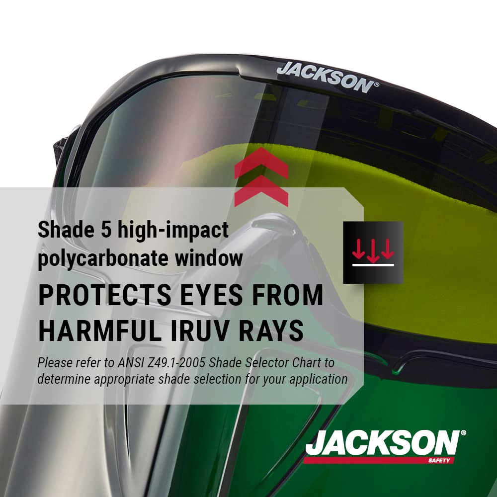 Jackson Safety GPL550 fits over most prescription eyewear for easy use.