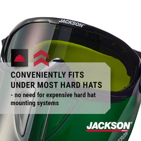 Swivel-mounted strap provides quick on-off and secure fit.