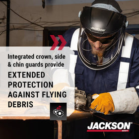 MaxVIEW chin guard adds lower-face protection during work