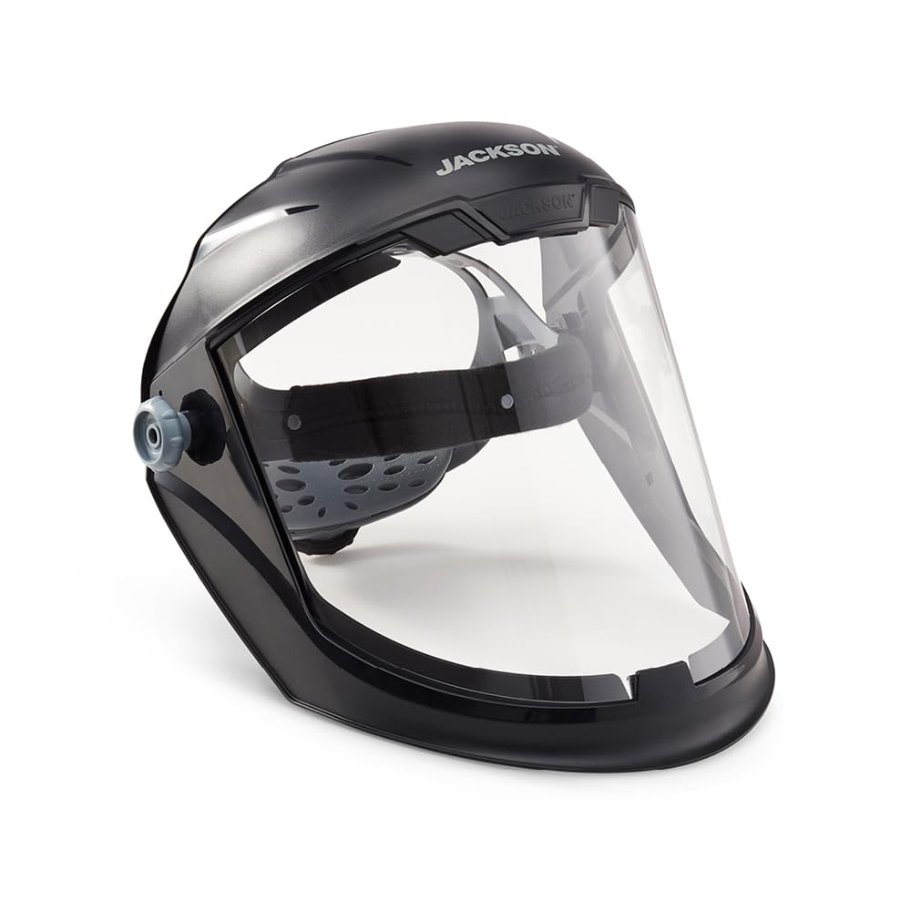 Jackson Safety MaxVIEW oversized window for grinding tasks, enhanced visibility