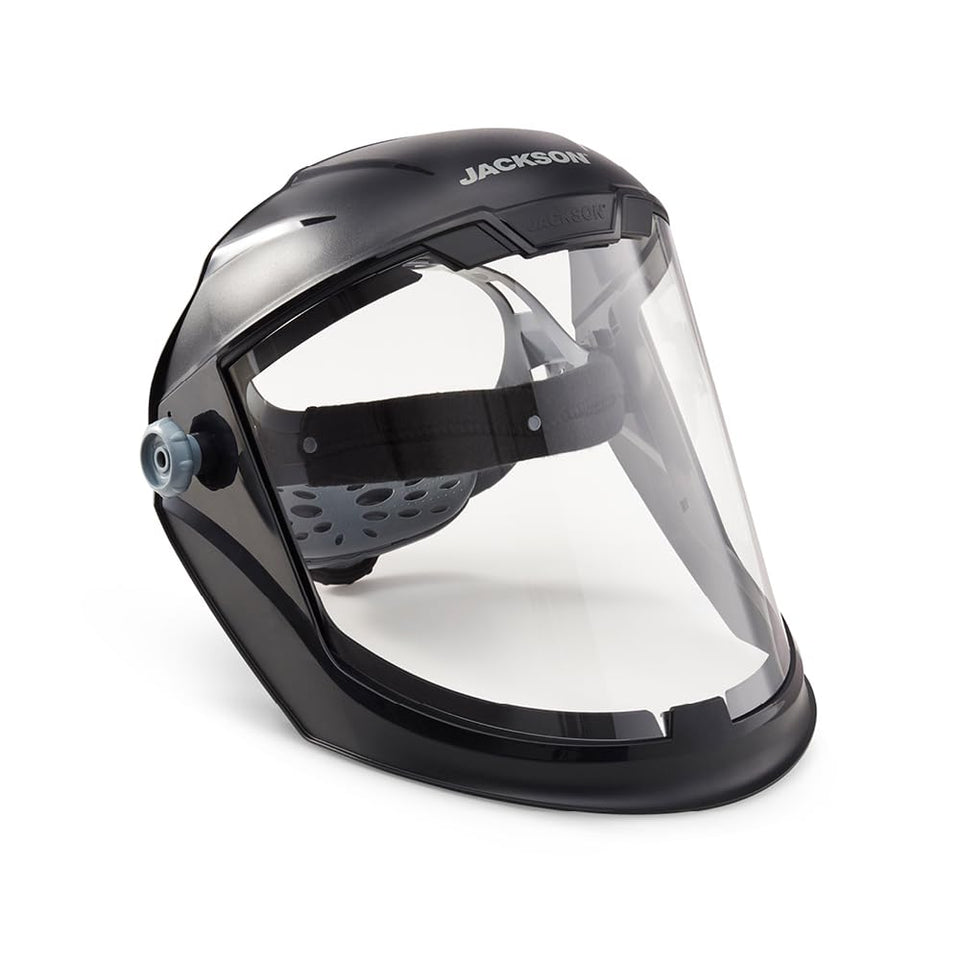 Jackson Safety MaxVIEW oversized window for grinding tasks, enhanced visibility