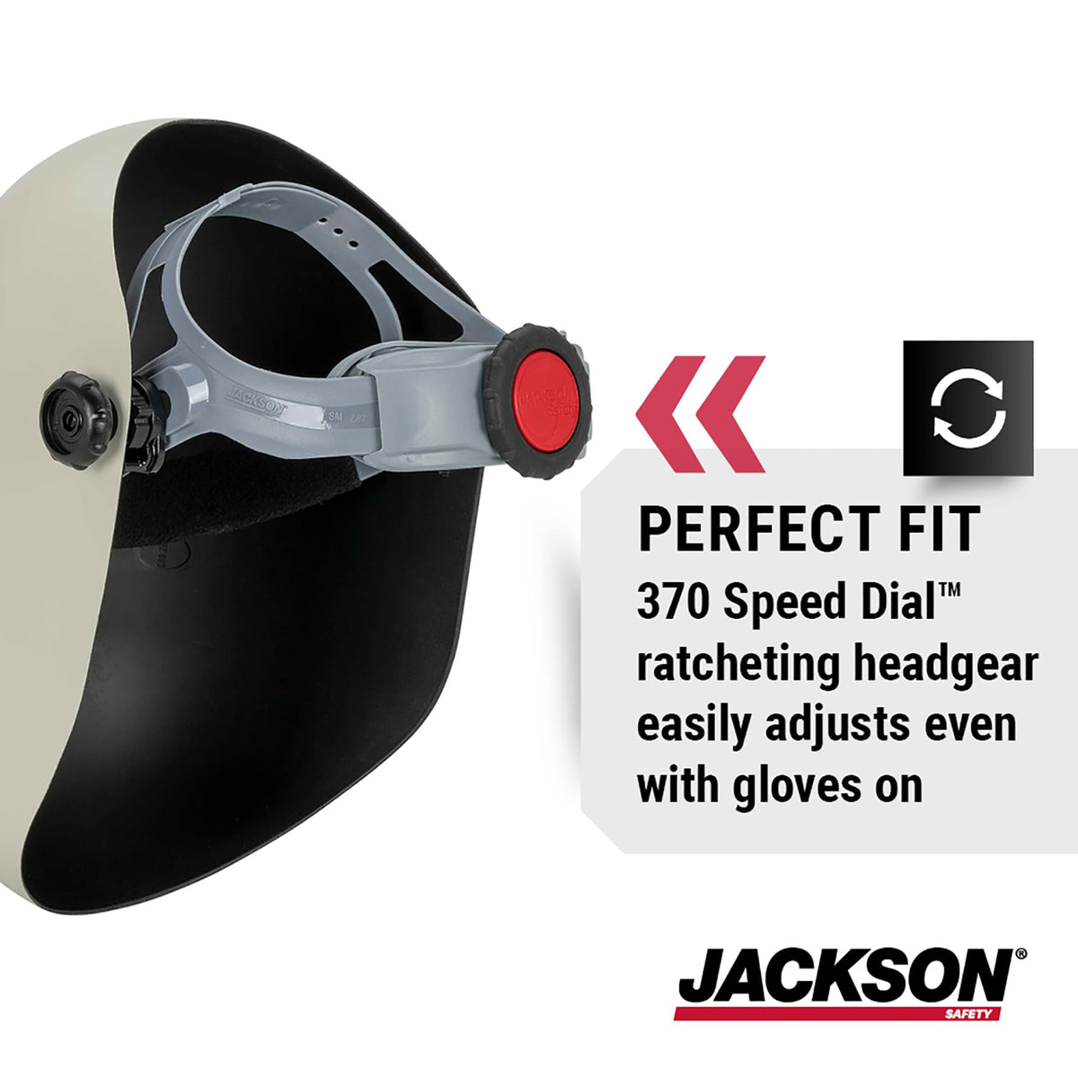 Jackson Safety PL280 heat-resistant fiberglass shell with durable sparks protection