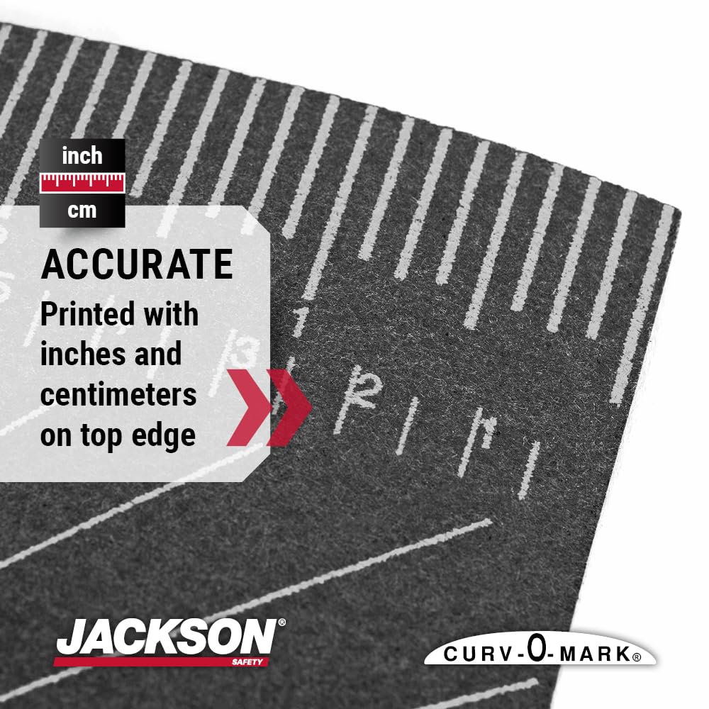 Jackson Safety printed inch-scale helps operators transfer measurements quickly and accurately.