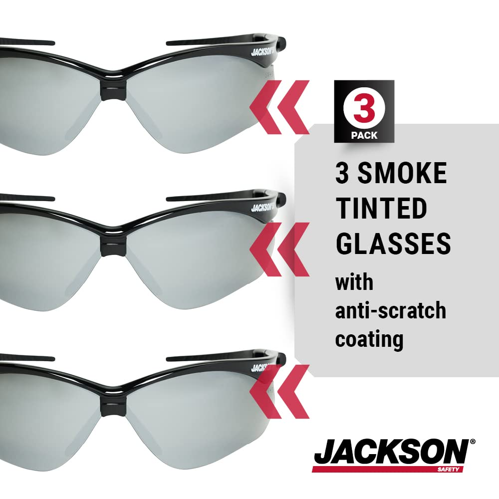 Jackson Safety SG neck cord keeps glasses secure between tasks.