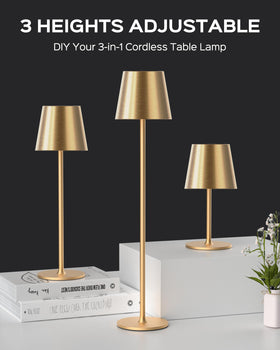 JACKYLED cordless table lamp with smooth dimming for adjustable brightness