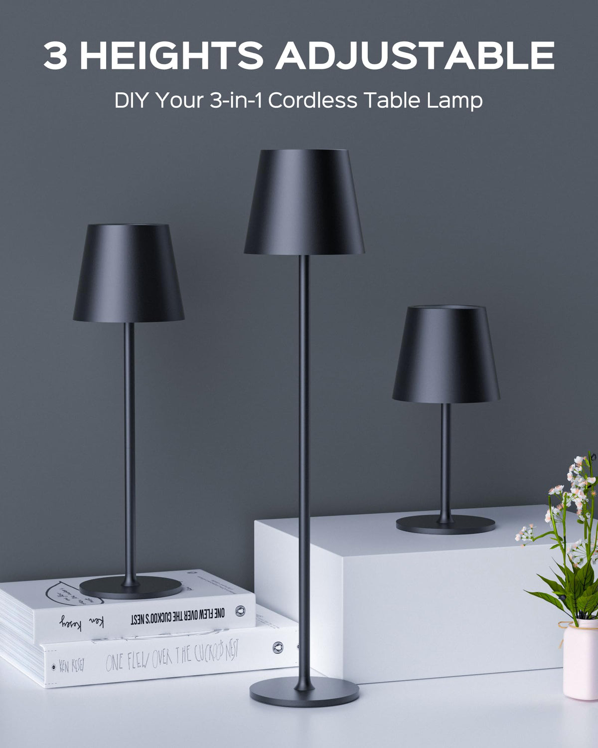 JACKYLED eye-care table lamp presents true colors for vibrant dining visuals