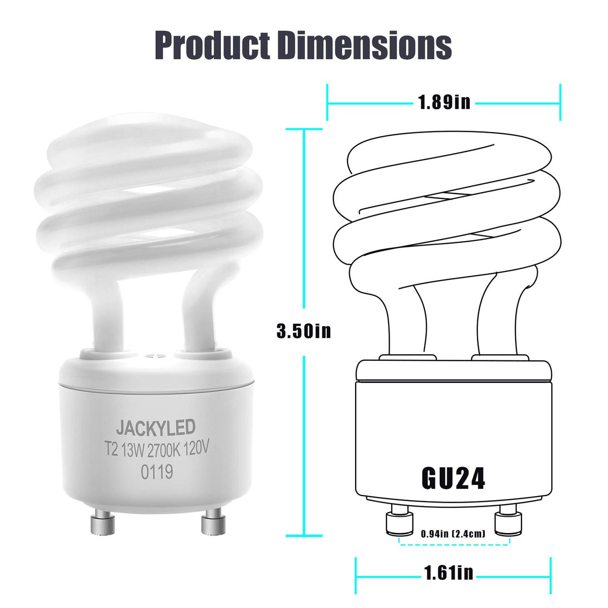 JACKYLED flicker-free bulb for calm, quiet lighting