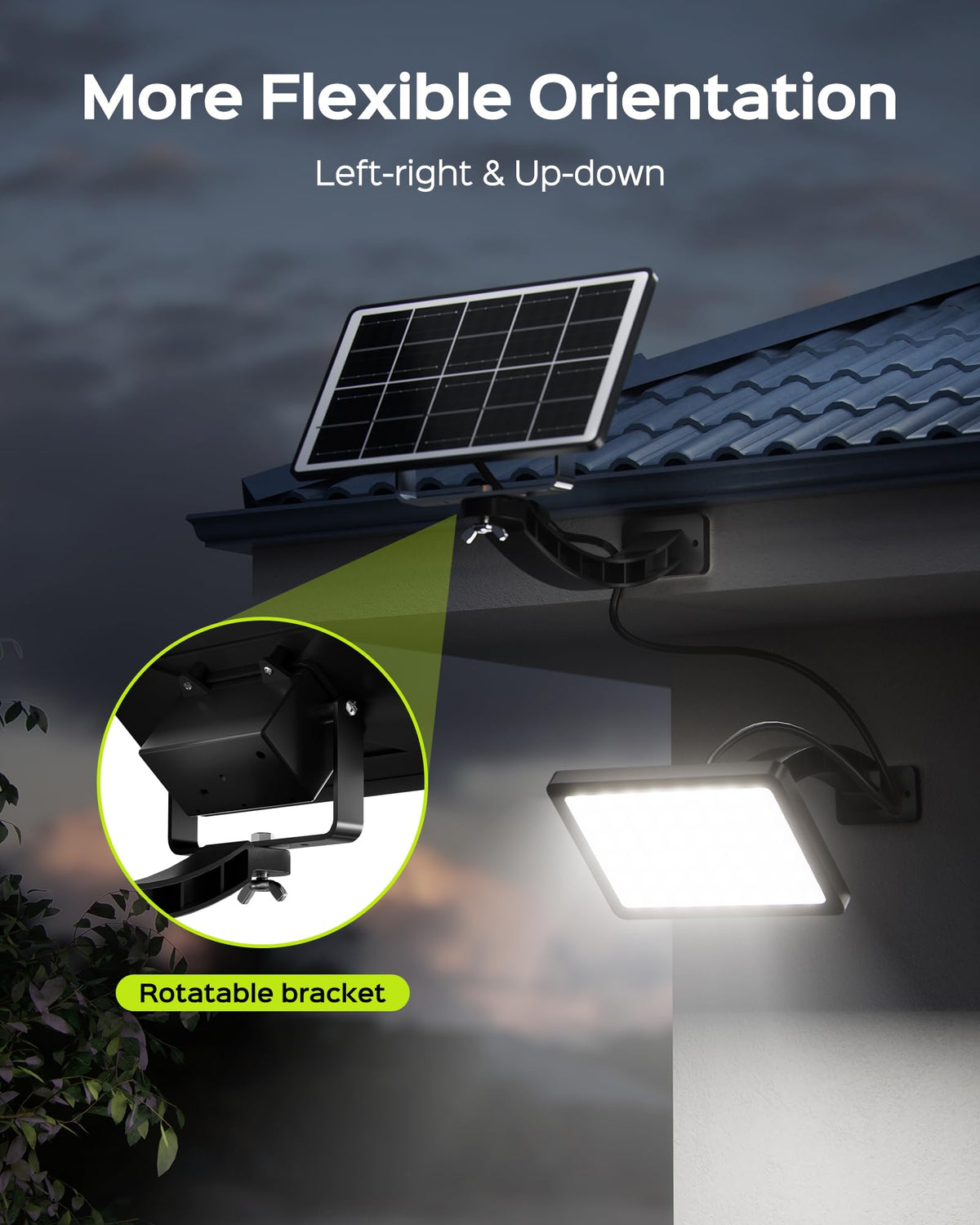 JACKYLED monocrystalline solar panel boosts charging efficiency.