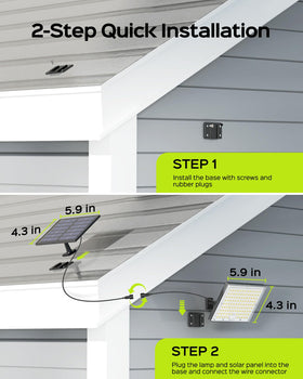 JACKYLED outdoor security spot lights illuminate a garage exterior with durable IP65 housing.