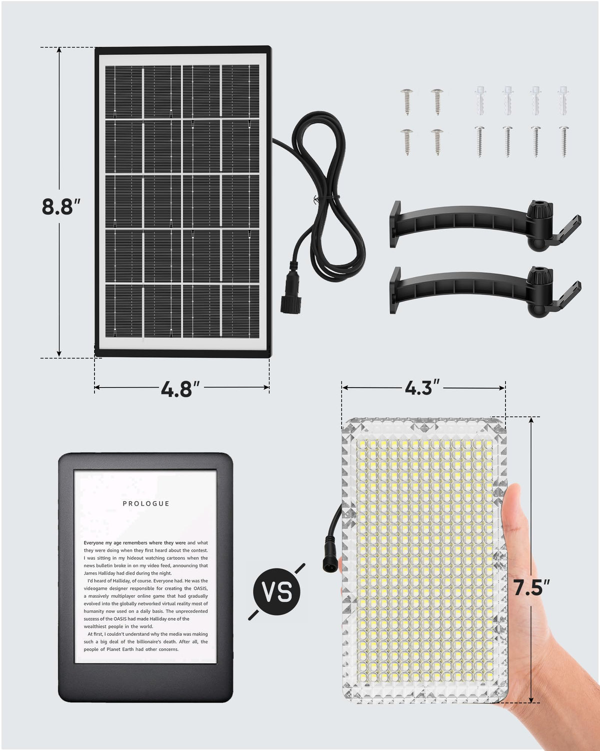 JACKYLED rugged PCABS housing provides durable outdoor protection.