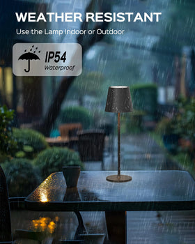 JACKYLED portable dining/bedroom/outdoor lamp ready for flexible placement