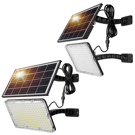 JACKYLED outdoor 299-LED spotlight delivers 1000lm for bright front-door illumination.