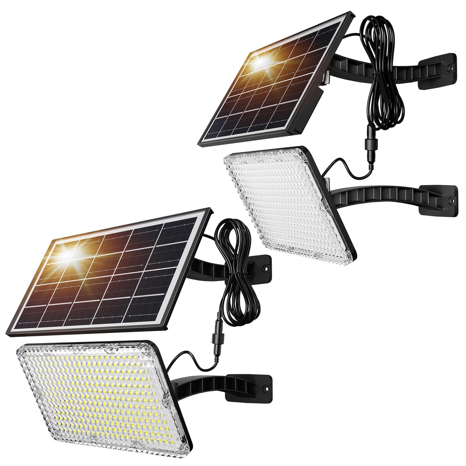 JACKYLED outdoor 299-LED spotlight delivers 1000lm for bright front-door illumination.