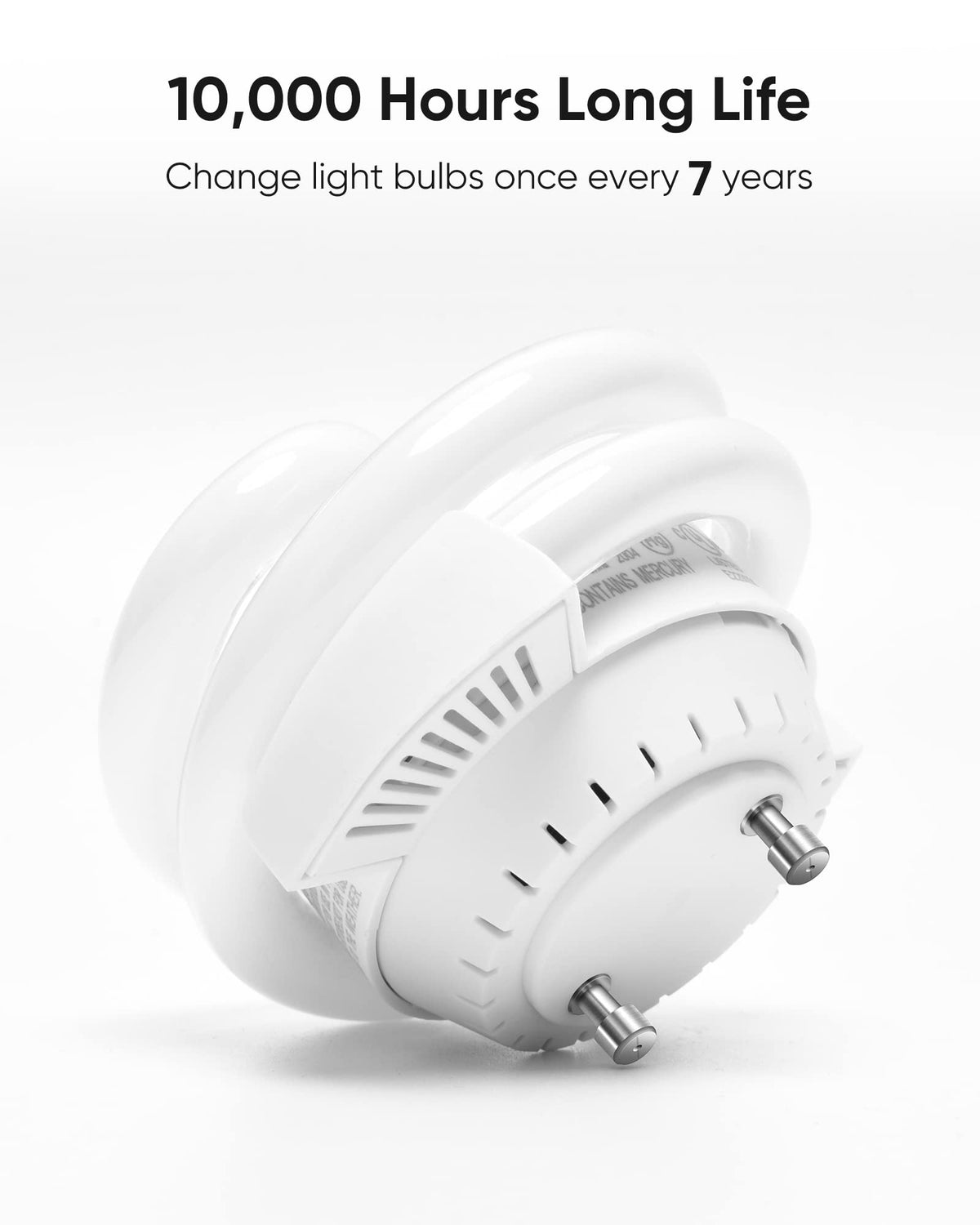 JACKYLED compact profile fits shallow fixtures and lampshades.