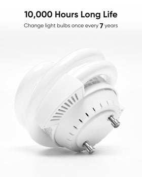 JACKYLED compact profile fits shallow fixtures and lampshades.