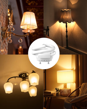 JACKYLED twist-lock GU24 base compatible with a range of fixtures.