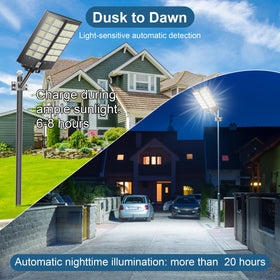 Jadisi LED flood light delivers wide coverage for large spaces.