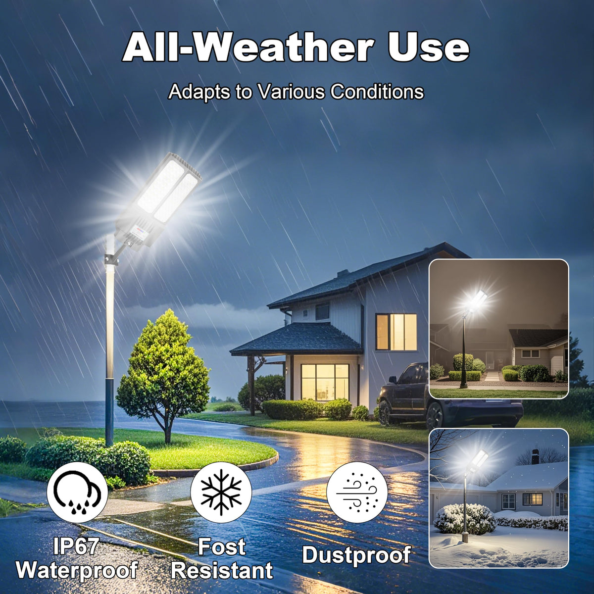 Jadisi 7000K outdoor flood light delivers crisp daylight-like visibility