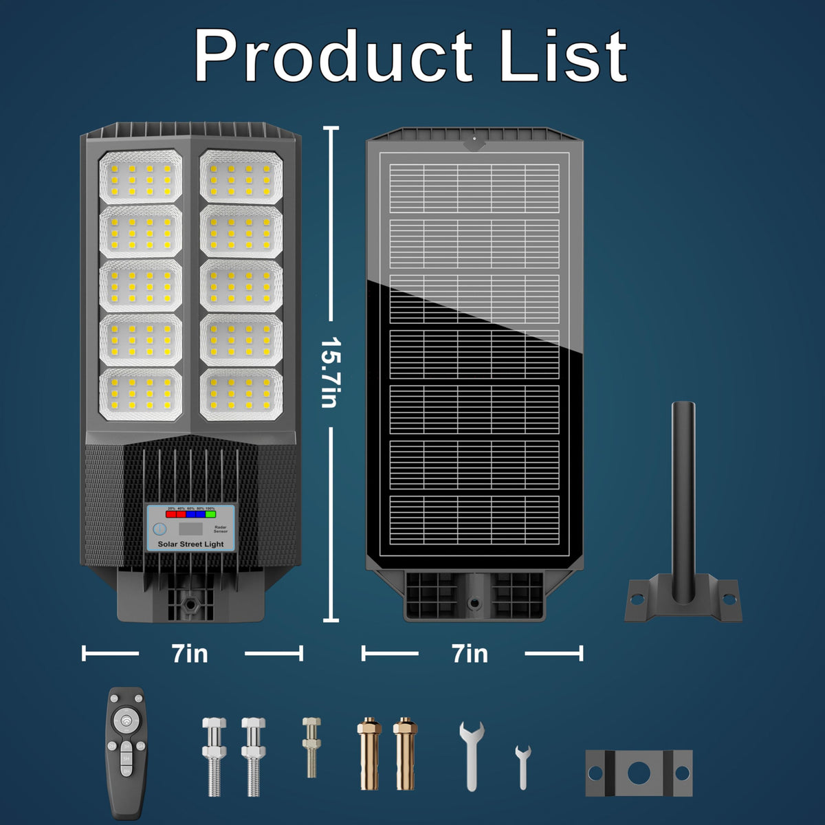 Jadisi easy installation requires no wiring and attaches to walls or poles.