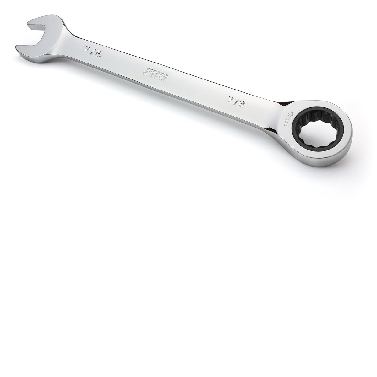 Jaeger TightSpot 7-8 inch ratcheting wrench in tight spaces speeds turning.
