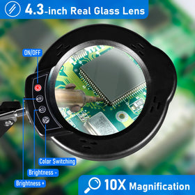 Jaenmsa 5 color modes and 10 brightness levels for task-specific light