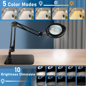 Jaenmsa 10X lamp head tilt demonstrates flexible lighting angles