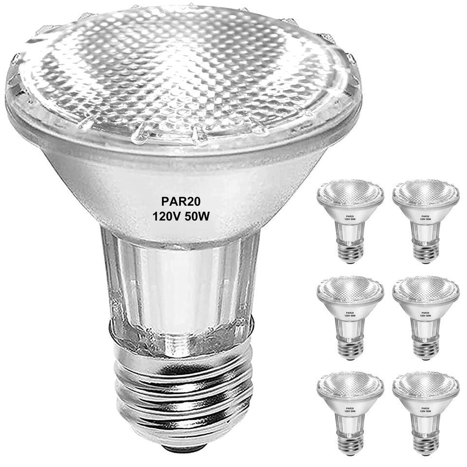 Jaenmsa PAR20 flood bulb showing 700 lumens for track lighting and outdoor use