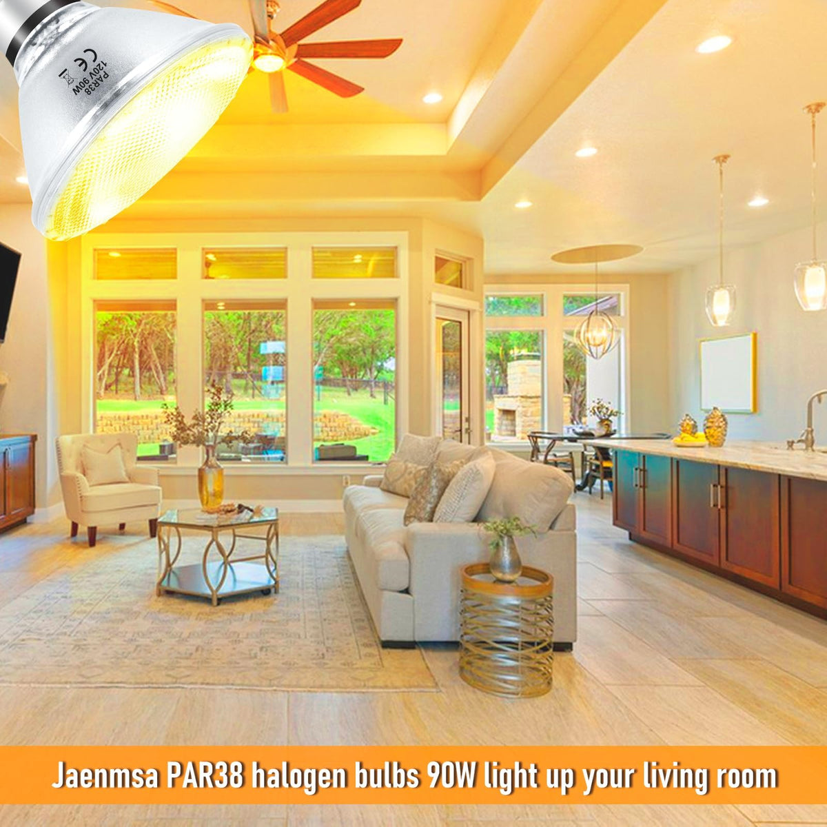 Jaenmsa PAR38 delivers 4050 lumens for vivid, even illumination