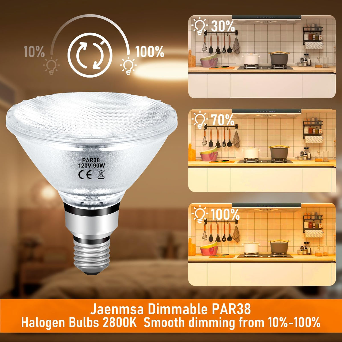 Jaenmsa PAR38 dimmable setup enables flexible ambience control