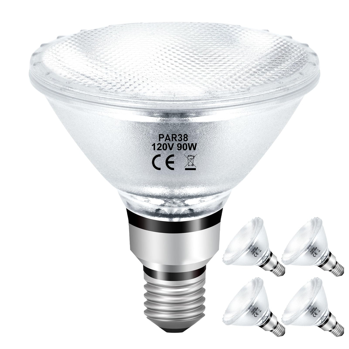 Jaenmsa PAR38 halogen 90W pack powering bright, warm light for cozy spaces