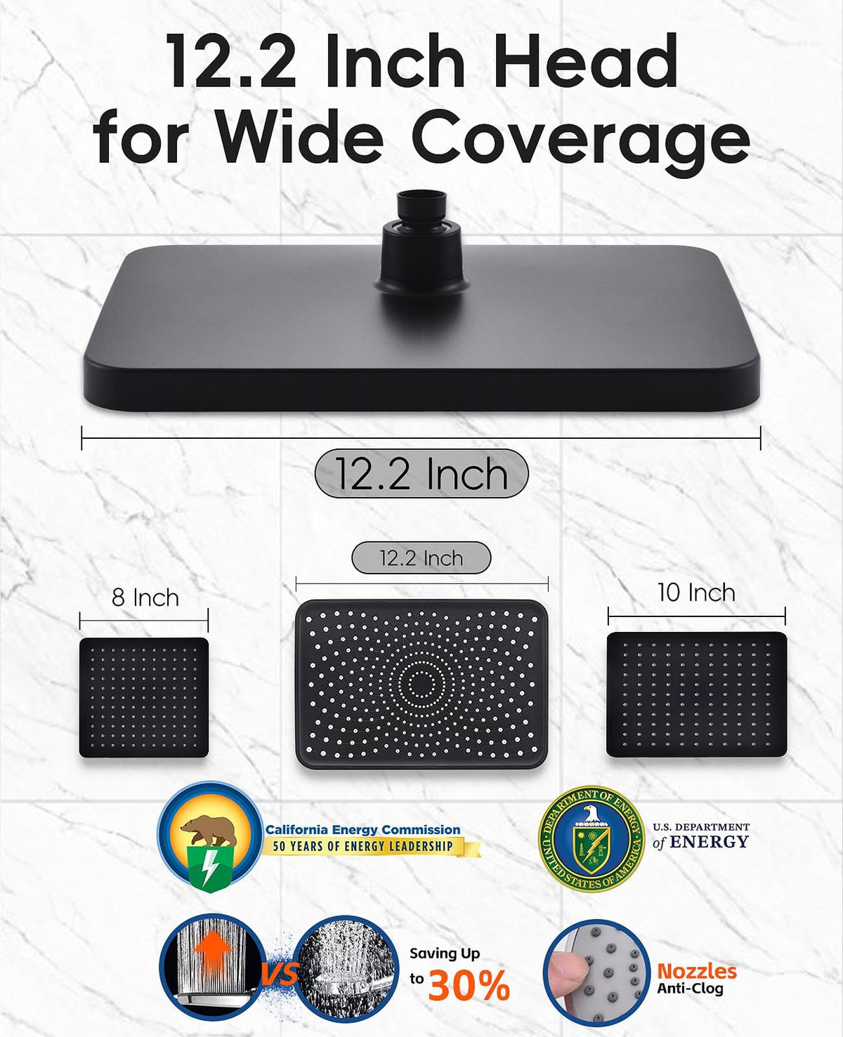 Jafeton Starry Sky 3-in-1 system switches between rainfall, handheld, or both