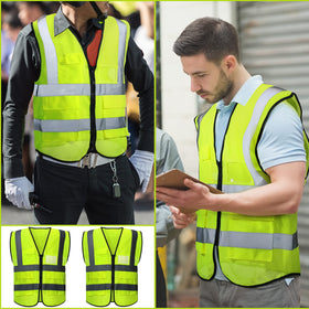 JaGely safety vest ideal for night runs, cycling, and security tasks.