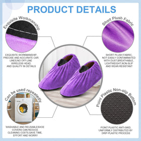 JaGely adjustable elastic strap shoe covers fit most sizes for versatile protection.