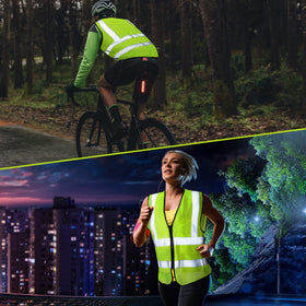JaGely zip-front reflective vest enables quick on/off during busy shifts.