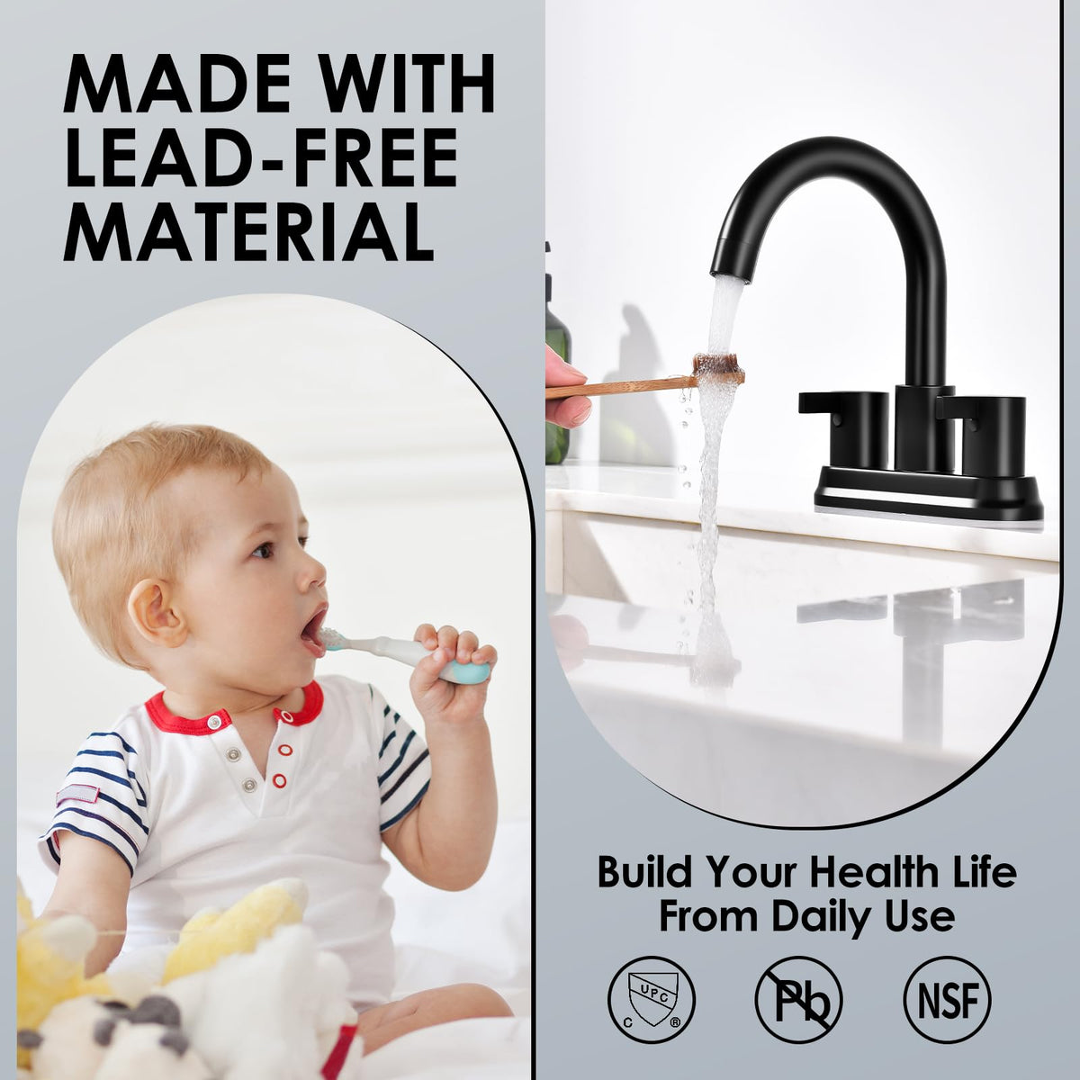 JAKARDA two supply hoses ensure reliable water connections.