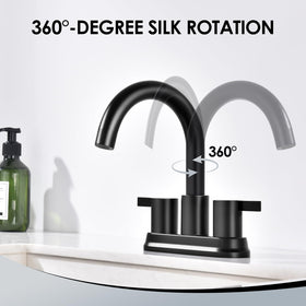 JAKARDA black finish complements modern bathrooms and diverse decors.
