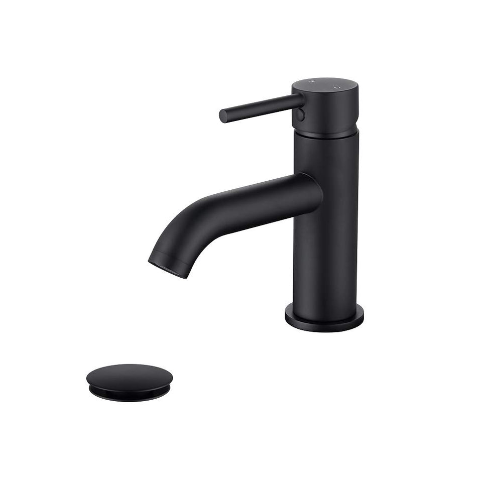JAKARDA matte black bathroom faucet with modern silhouette for a clean look