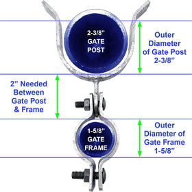 Jake Sales galvanized steel latch close-up shows rust-resistant coating