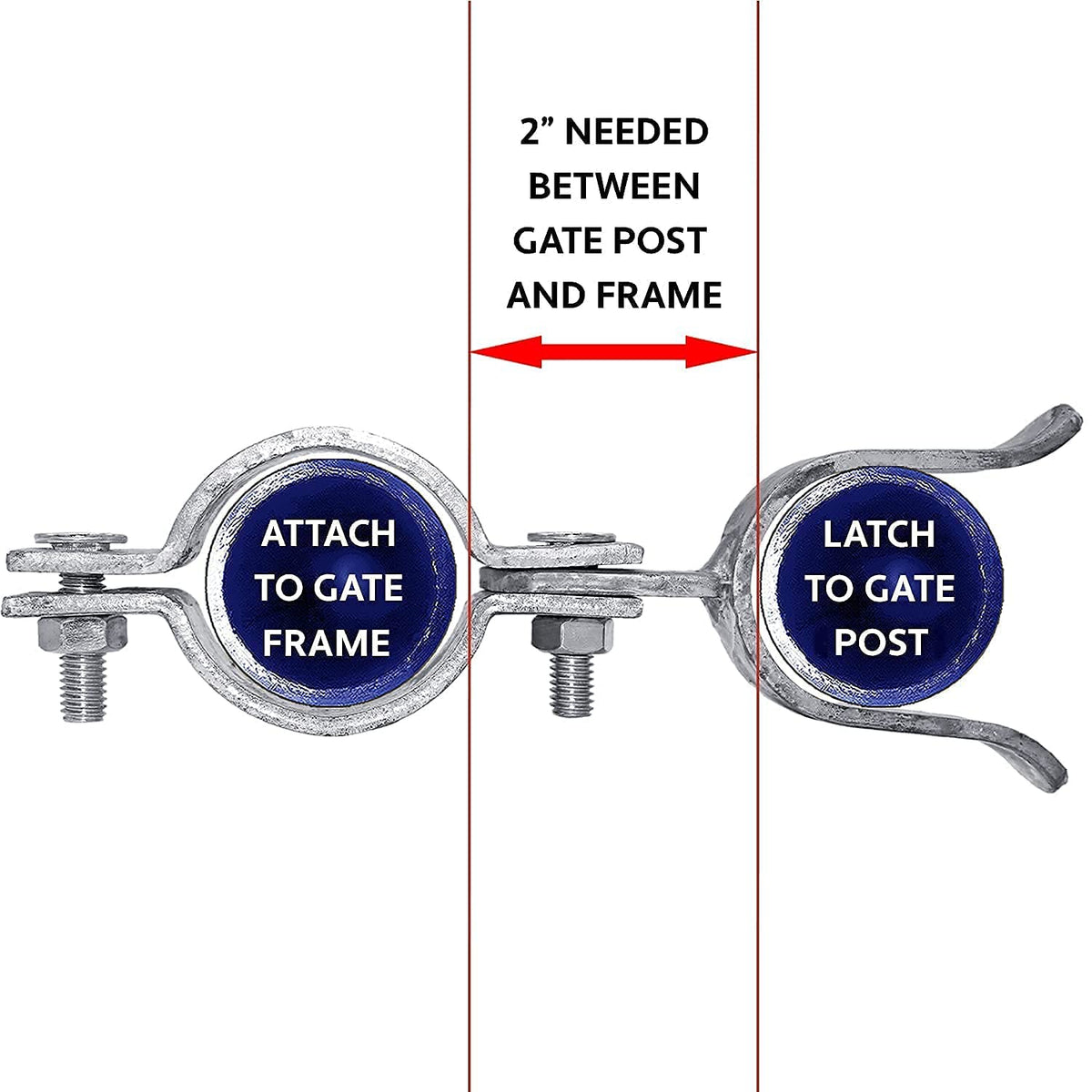 Jake Sales latch with padlock hole ready for secure outdoor access