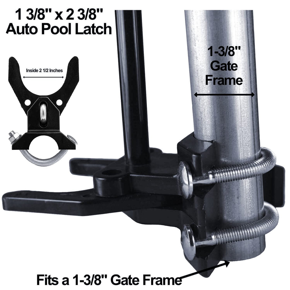 Jake Sales Pool Gate Latch reversible usage for both sides