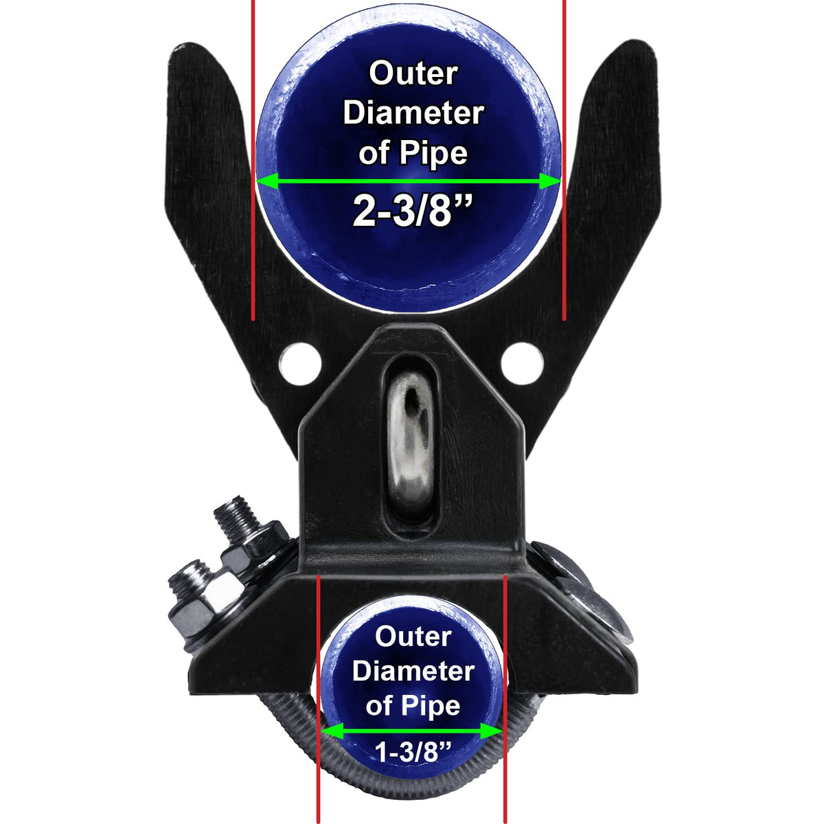 Jake Sales Pool Gate Latch side view showing adjustable fit