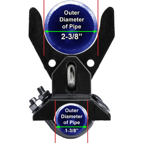 Jake Sales Pool Gate Latch side view showing adjustable fit
