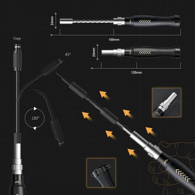 Ergonomic adjustable handle designed for precise electronics work.